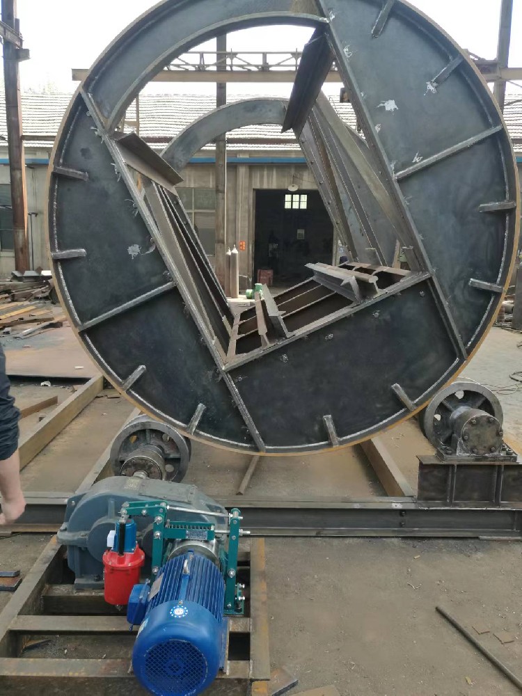 礦用翻車機圖紙，翻車機外型圖片